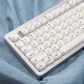 Semitransparent MAC Style 104+34 Keycaps Set ABS Doubleshot Translucent MOA Profile for Gaming Keyboard